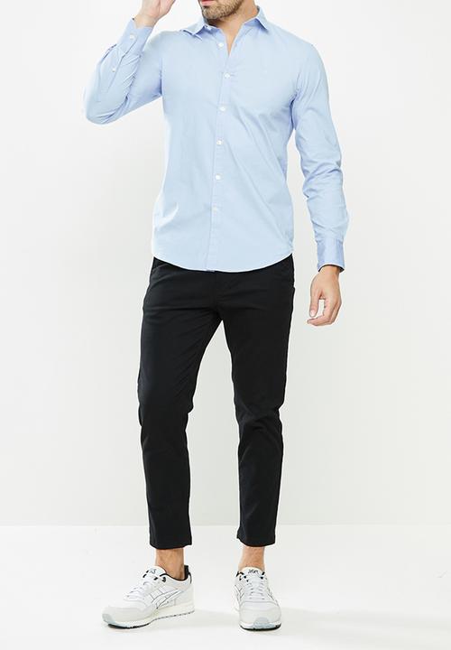 Replay - Replay poplin shirts - blue