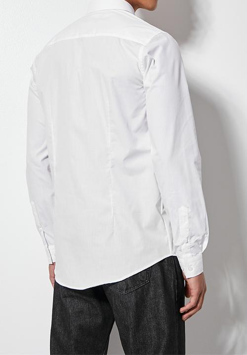 Superbalist - Easy care slim fit shirt - white