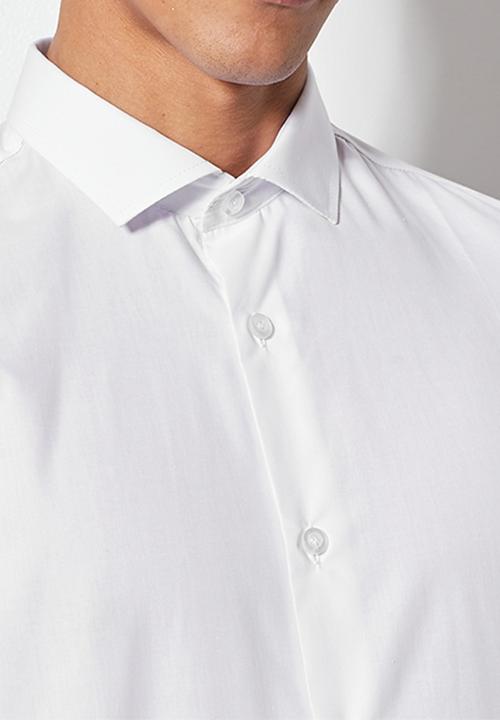 Superbalist - Easy care slim fit shirt - white