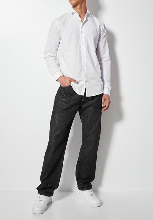 Superbalist - Easy care slim fit shirt - white