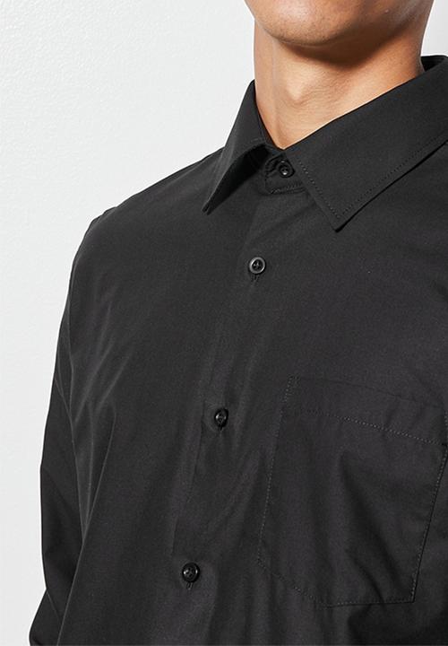 Superbalist - Easy care regular fit shirt - black