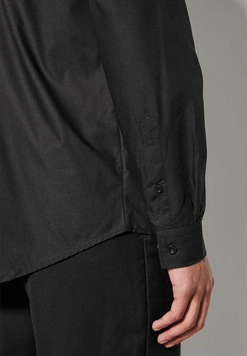Superbalist - Easy care regular fit shirt - black