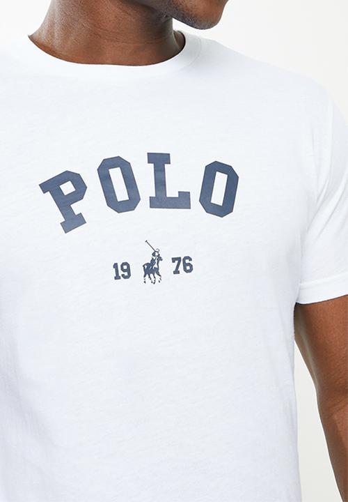 POLO - Mens classic printed T-shirt - white