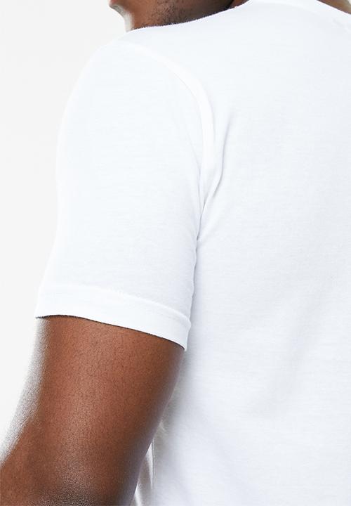 POLO - Mens classic printed T-shirt - white