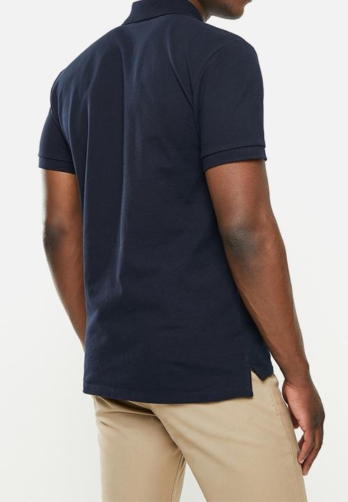 POLO - Mens stretch pique short sleeve golfer - navy