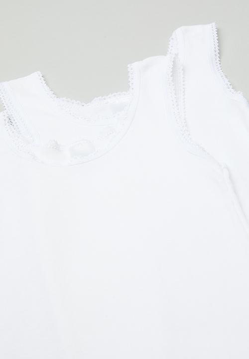 Pop Candy - 2 Pack vest - white