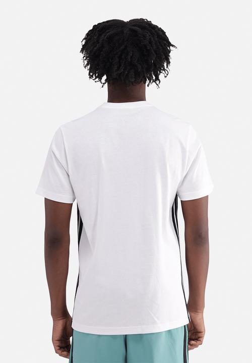 adidas Performance - Essentials 3-Stripes Single Jersey T-Shirt - White