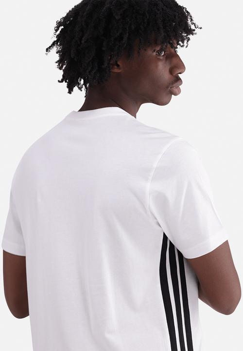 adidas Performance - Essentials 3-Stripes Single Jersey T-Shirt - White