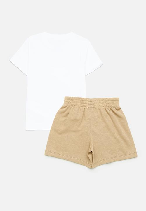 Nike - Nike knit short set - parachute beige