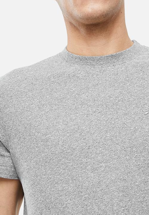 Superdry. - Vintage logo emb tee - grey