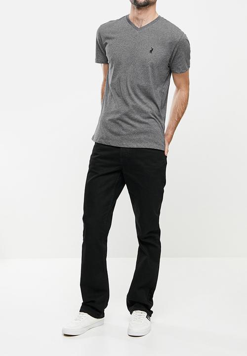 POLO - Mens vneck T-shirt - charcoal