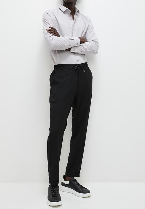 Superbalist - Easy care slim fit shirt light - grey