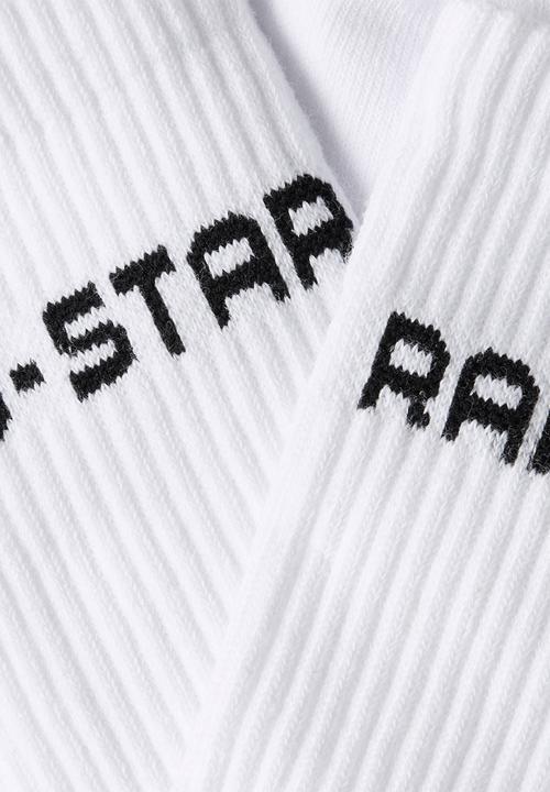 G-STAR - 2pack sports socks - white