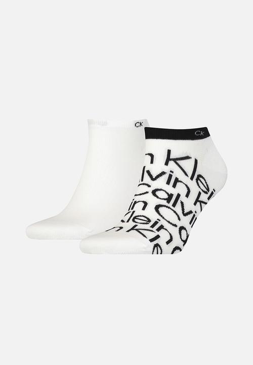 Calvin Klein - Ck Men Sneaker 2P All Over Print - White