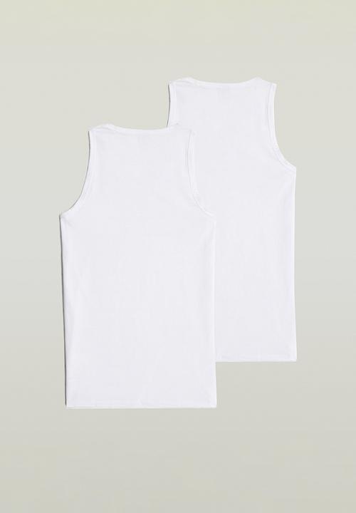G-STAR - Base tank top 2-pack - white
