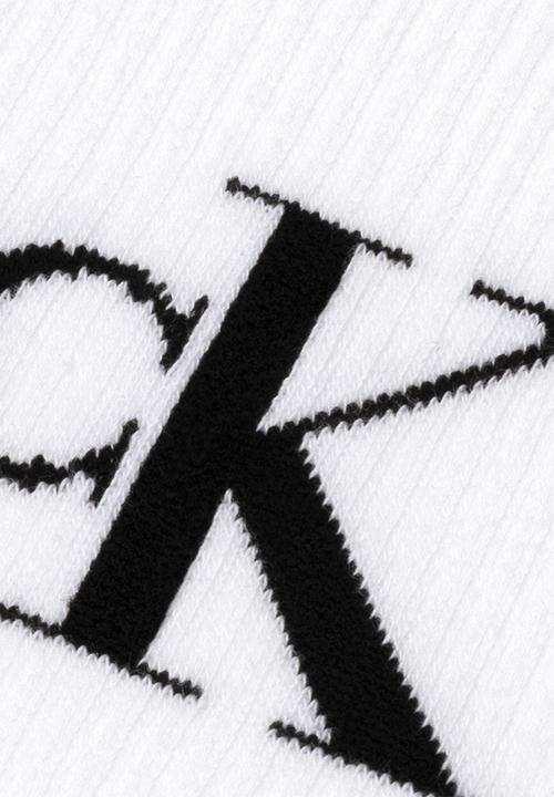 Calvin Klein - Ckj Men Sock 2P Monogram - White