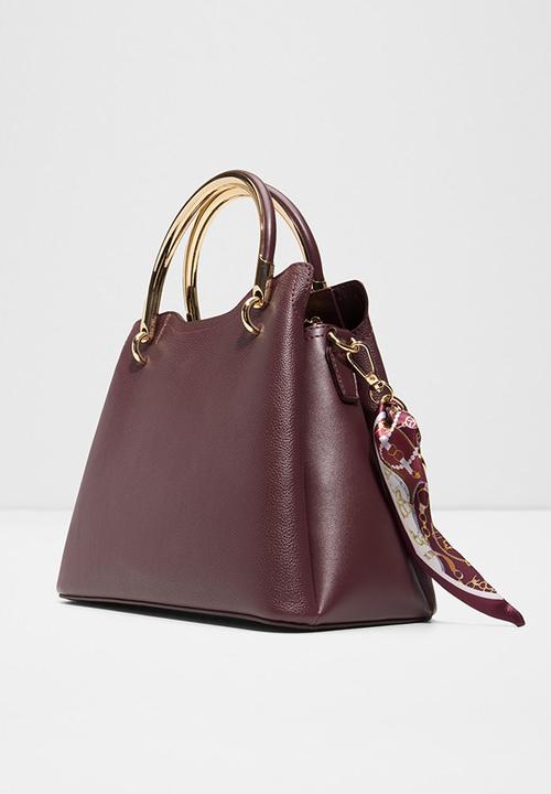ALDO - Arrayan top handle bag - burgundy