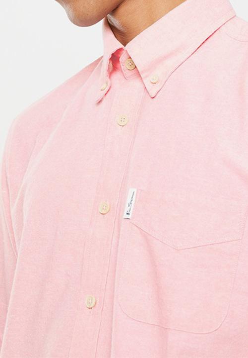 Ben Sherman - Cotton oxford shirt - lt pink