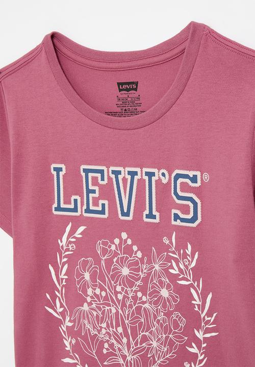 Levi’s® - Lvg collegiate short sleeve tee - rose wine