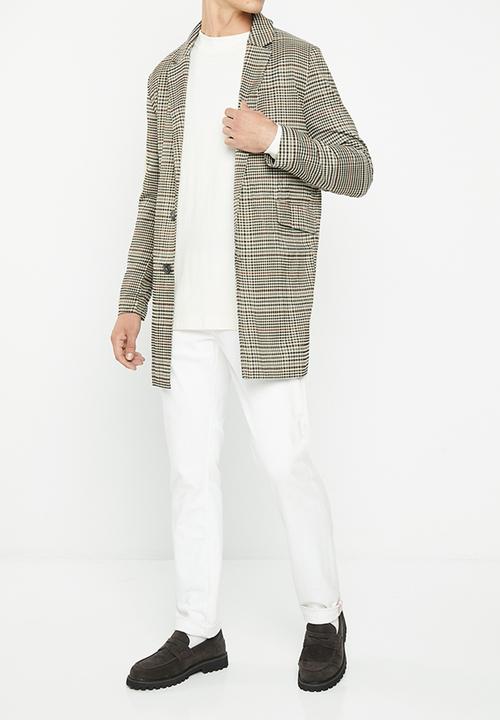 Brave Soul - Robertsv3 jacket - brown/cream check