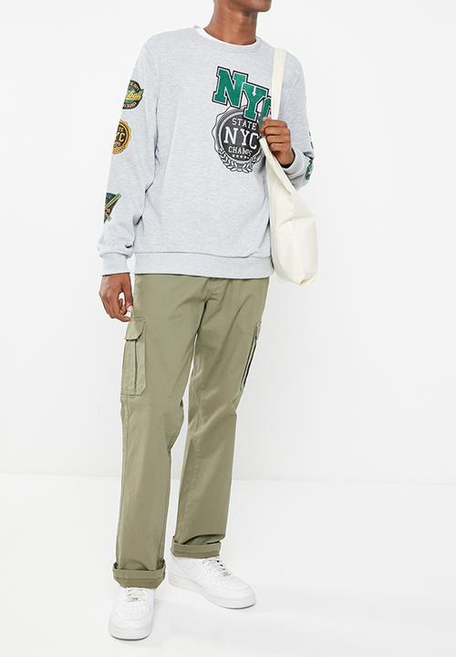 Brave Soul - Rochester sweatshirt - light grey marl