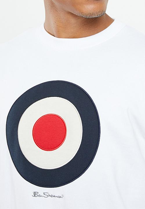 Ben Sherman - TARGET CREW SWEATER L/S - WHITE