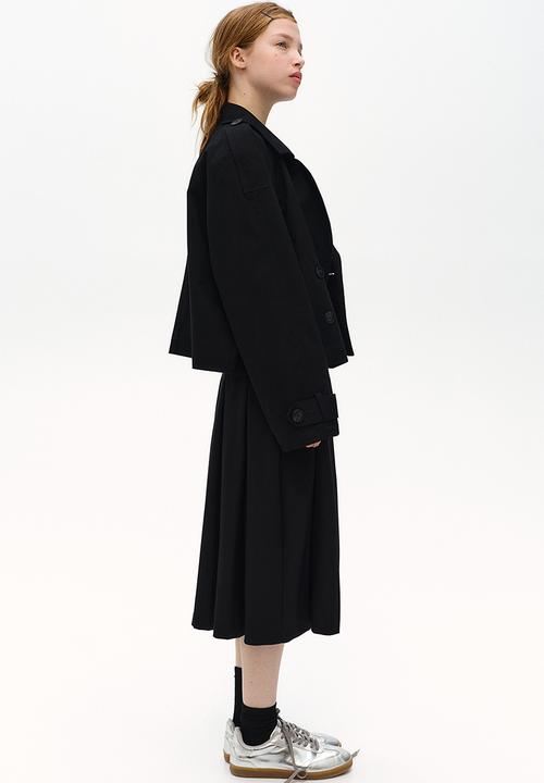 H&M - Short trench coat - black
