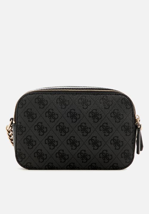 GUESS - Noelle camera crossbody - coal logo