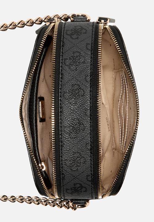 GUESS - Noelle camera crossbody - coal logo
