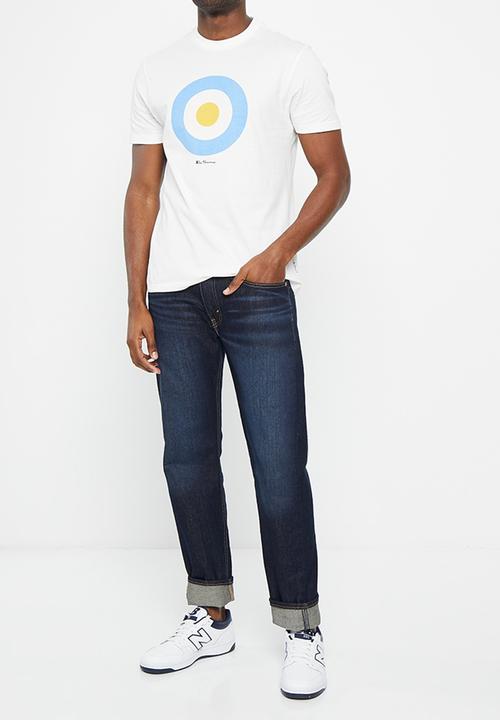 Ben Sherman - Target T-shirt - ivory blue