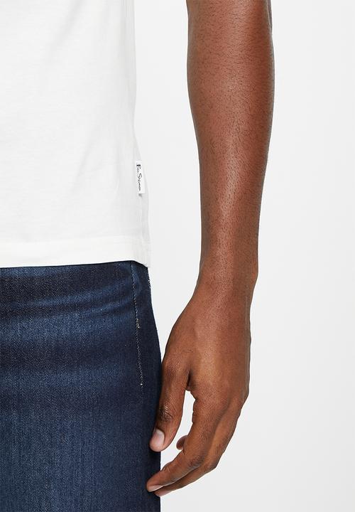 Ben Sherman - Target T-shirt - ivory blue