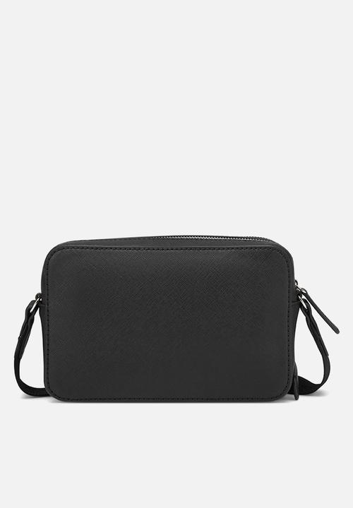 GUESS - Viviette mini dbl zip crossbody - black