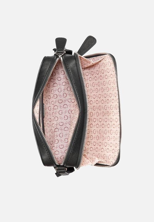 GUESS - Viviette mini dbl zip crossbody - black