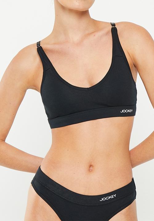 Jockey - Pure & simple bra top - black