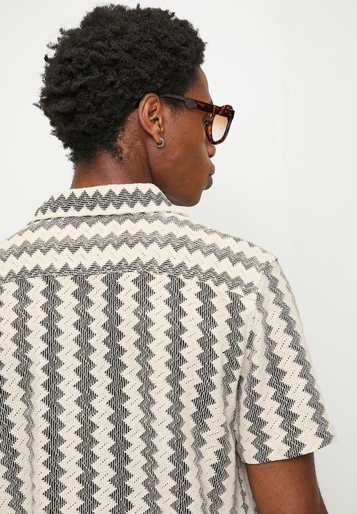 Brave Soul - Shirts - Ecru/Black