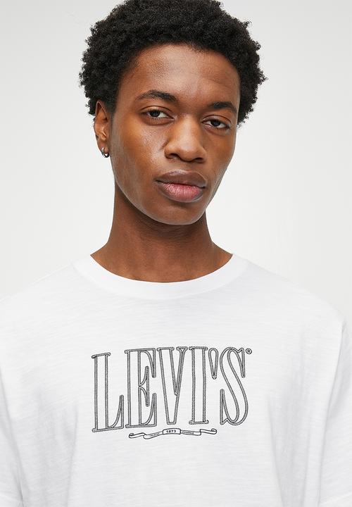 Ss Relaxed Fit Tee - Rope Serif Logo White Plus Graphic
