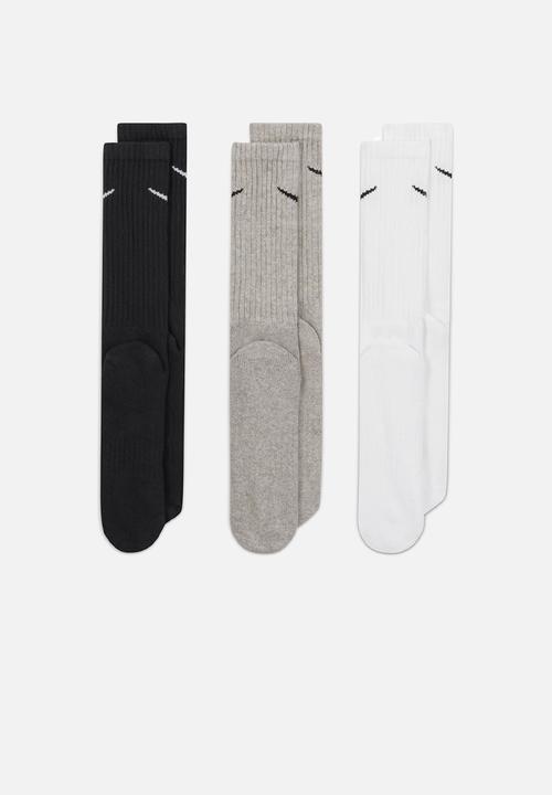 Nike - Cushioned Training Crew Socks (3 Pairs) - Multi