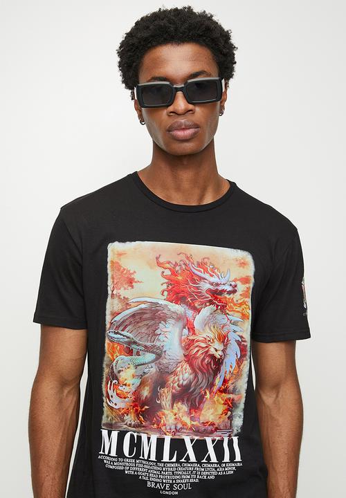 Brave Soul - T-Shirts - Jet Black