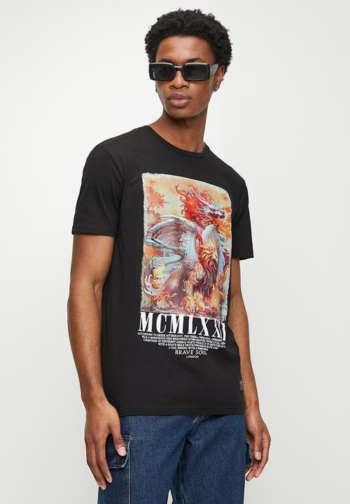 Brave Soul - T-Shirts - Jet Black