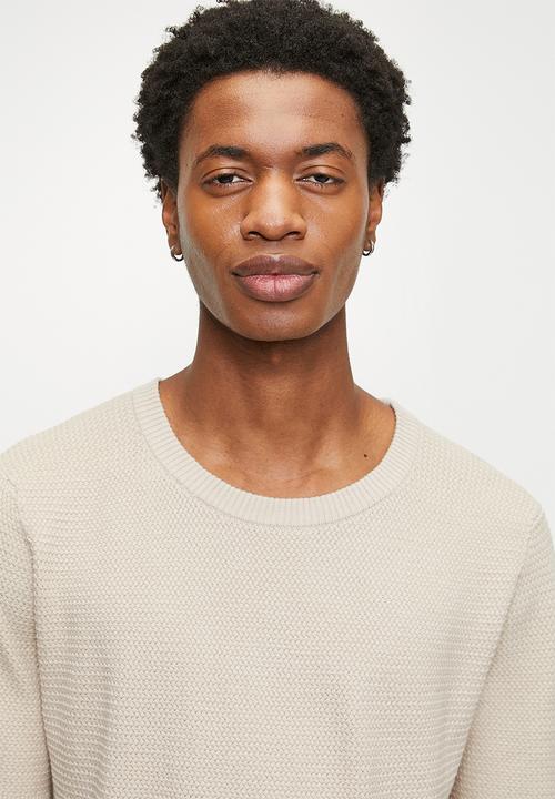 Brave Soul - Knitwear T-Shirt - Stone