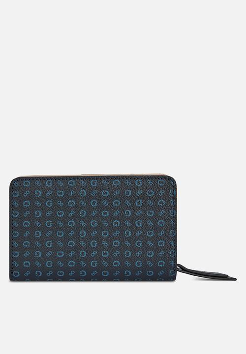 GUESS - Abbas slg french wallet - navy