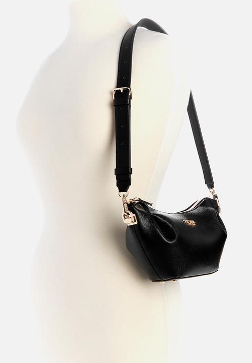 GUESS - Amorette top zip shoulder bag - black
