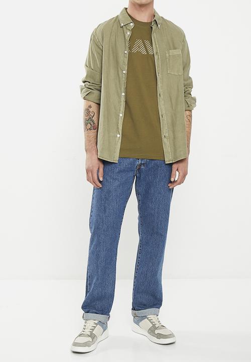 G-STAR - 3d raw. logo slim - dark olive