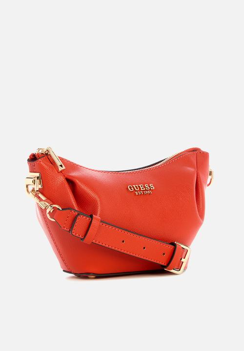 GUESS - Amorette top zip shoulder bag - red