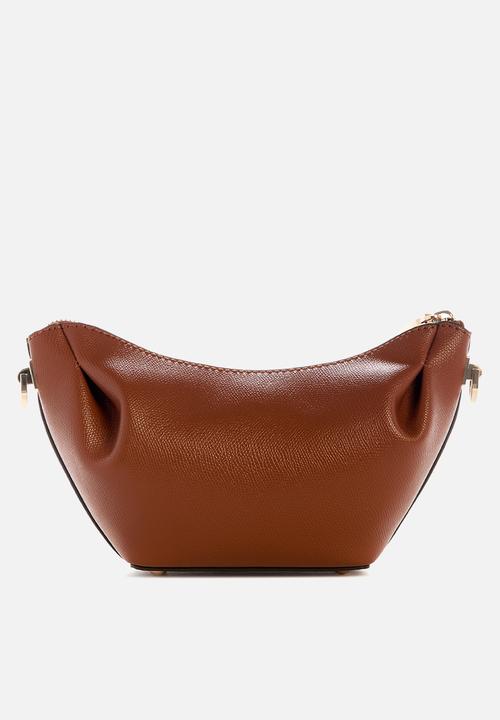 GUESS - Amorette top zip shoulder bag - brown
