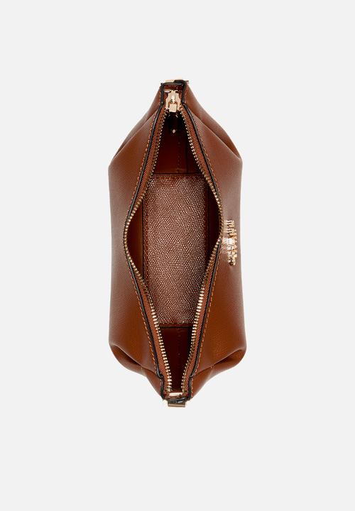 GUESS - Amorette top zip shoulder bag - brown