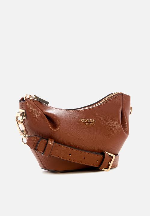 GUESS - Amorette top zip shoulder bag - brown