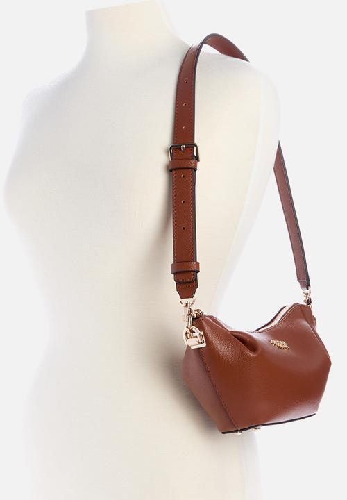 GUESS - Amorette top zip shoulder bag - brown