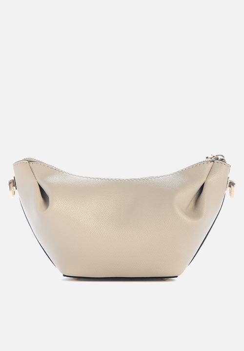 GUESS - Amorette top zip shoulder bag - beige