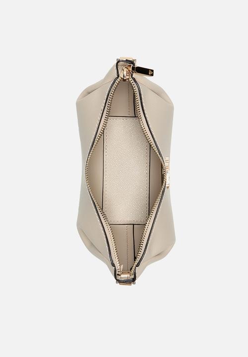 GUESS - Amorette top zip shoulder bag - beige